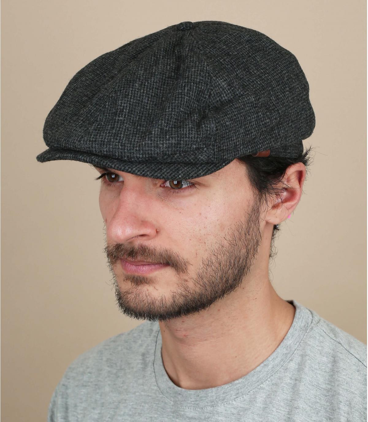 béret gavroche gris laine Jamaica anthracite